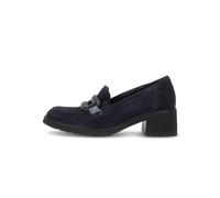 Women's moccasins Gabor Samtch/Knautschlack Bleu 36