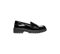 Geox Girls School Shoes J Casey Girl C Moccasin – Slip-On, Black – UK 6.5