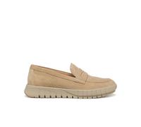 Geox Women's D FLEXTRIDE B Moccasin, Cream, 40 EU