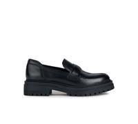 Geox Women's D Iridea A Moccasin, Black, 2 UK