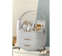 Women's Modern Minimalist Cosmetic Organizer Storage Box with Drawers in White The hot sale White