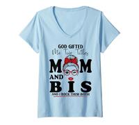 Women's Mom and ehavior Intervention Specialist Mothers Day V-Neck T-Shirt