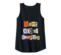 Womens Mom CEO of Everything Funny Mothers Day Quote Tank Top