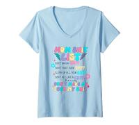 Womens Mom Shit List Don't Make Me Lose My Shit 2024 V-Neck T-Shirt