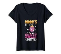 Women's Mommy's Little Sweet Potato V-Neck T-Shirt