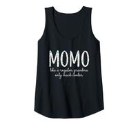 Womens Momo Like A Regular Grandma Only Much Cooler Floral Cute Tank Top
