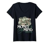 Women's Money on My Mind, Hustle, Grind, Rap, Cash, get Money, dope V-Neck T-Shirt