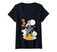 Womens Monkey King Sun Wukong Chinese Legend Martial Arts V-Neck T-Shirt
