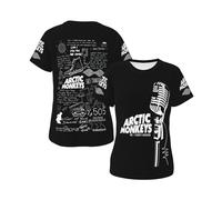 Womens Monkeys Rock Band Arctic T Shirt Graphic tee Shirt Summer Short Sleeve Crewneck Loose Cute Casual Versatile Fashionable Classic Tees Tops S-XXL