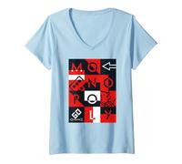 Women's Monopoly Board Game Tiles Retro V-Neck T-Shirt