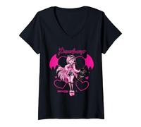 Women's Monster High Alumni - Draculaura Heart Wings V-Neck T-Shirt