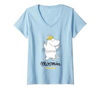 Womens Moomin Snorkmaiden Dancing V-Neck T-Shirt