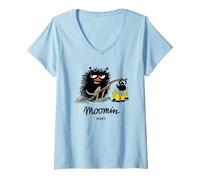 Womens Moomin Stinky Heating Kettle V-Neck T-Shirt