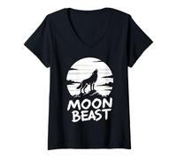 Women's Moon Beast V-Neck T-Shirt