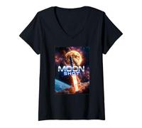 Women's Moon Shot V-Neck T-Shirt