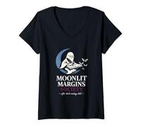Women's Moonlit Margins Society V-Neck T-Shirt