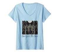 Womens Moonlit Witches Dance in the Forest V-Neck T-Shirt