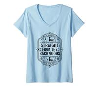 Women's Moonshine Lover Spirit Distiller Still Backwoods Moonshiner V-Neck T-Shirt