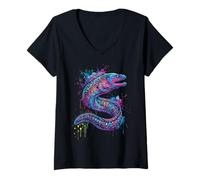 Women's Mooray EEL Colorful V-Neck T-Shirt