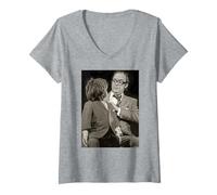 Women's Morecambe & Wise Eric Dummy Comedy Act Dick Barnatt V-Neck T-Shirt