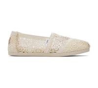 TOMS Women's Moroccan Corchet Alpargata Loafer Flat, Off-white, 9 UK
