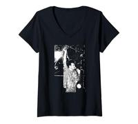 Womens Morrissey Swinging Flowers The Smiths By Stephen Wright V-Neck T-Shirt