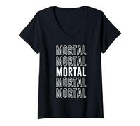 Womens Mortal V-Neck T-Shirt