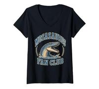 Women's Mosasaurus Sea Dinosaur V-Neck T-Shirt