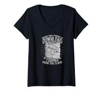 Women's Moses First Person to Download Data to a Tablet - Computer V-Neck T-Shirt