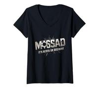 Women's Mossad It's Never an Accident V-Neck T-Shirt