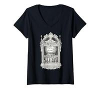 Womens Most Precious Blood Jesus Christ Lamb Catholic Trinity Trad V-Neck T-Shirt