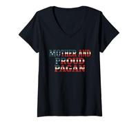 Womens Mother Proud Pagan t-Shirt- Pagan Pride Shirt for Women V-Neck T-Shirt