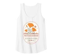Womens Motherhood Kingdom Work Proverbs Christian Mom Floral Tank Top