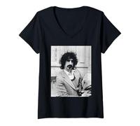 Womens Mothers of Invention Frank Zappa in London 1971 Apostrophe V-Neck T-Shirt