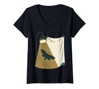 Women's Mothing Moth Watching Entomology Nature V-Neck T-Shirt