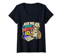 Women's Mothing Moth Watching Entomology Nature V-Neck T-Shirt