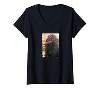 Women's Mothra vs Godzilla Godzilla (1964) V-Neck T-Shirt
