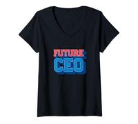 Women's Motivating The Future CEO V-Neck T-Shirt