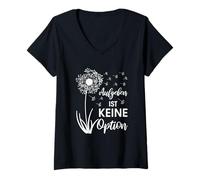 Women's Motivation Hope Solace Courage Giving Up is Not an Option V-Neck T-Shirt