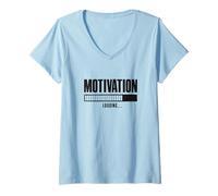 Women's Motivation Loading Online Business Affiliate Marketing V-Neck T-Shirt