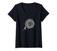 Women's Motivational Struggle Persistence Everyday Students V-Neck T-Shirt