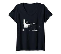 Womens Motown Singer Smokey Robinson The Miracles by Michael Grecco V-Neck T-Shirt