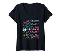 Women's Motown Tie Dye V-Neck T-Shirt