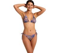 Women's moulded triangle bikini top Selmark Boheme Bleu 90B