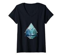 Womens Mountain Hiker V-Neck T-Shirt