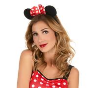Women's mouse ears headband with polka dot bow