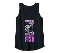 Womens MOVE OVER BOYS LET THIS GIRL SHOW YOU HOW TO FISH Tank Top
