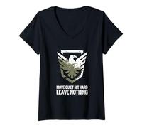 Women's Move Quiet Hit Hard Tactical V-Neck T-Shirt