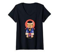Womens Mr. Meowster V-Neck T-Shirt