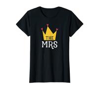 Womens Mr & Mrs King Queen Wedding Gift T-Shirt